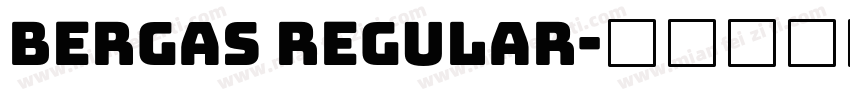 Bergas Regular字体转换